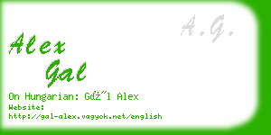alex gal business card